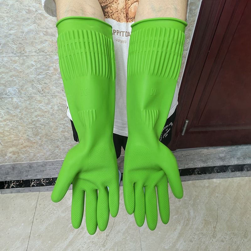 Rubber Glove Cleaning - 1 Çift Uzun Saplı, Silikon Bulaşık